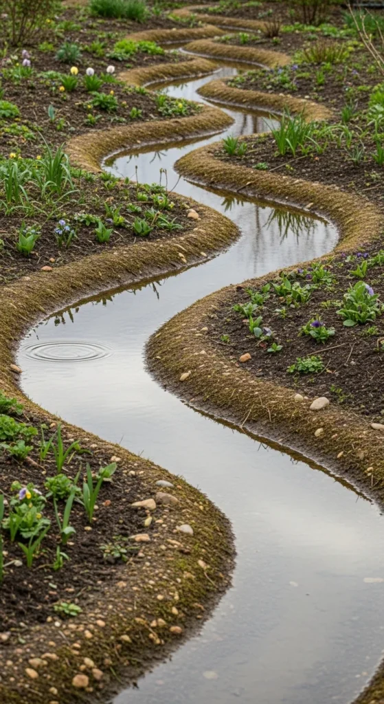 Shallow Swales Between Beds