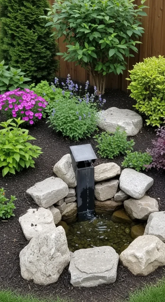 Small Backyard Corner Rock Garden