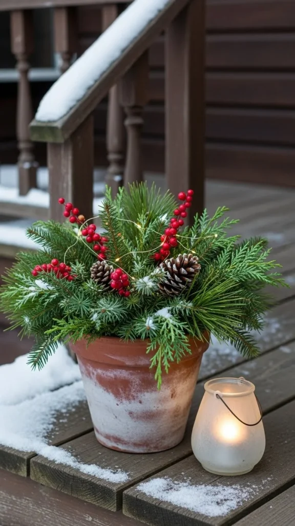 Small Porch Single Statement Pot