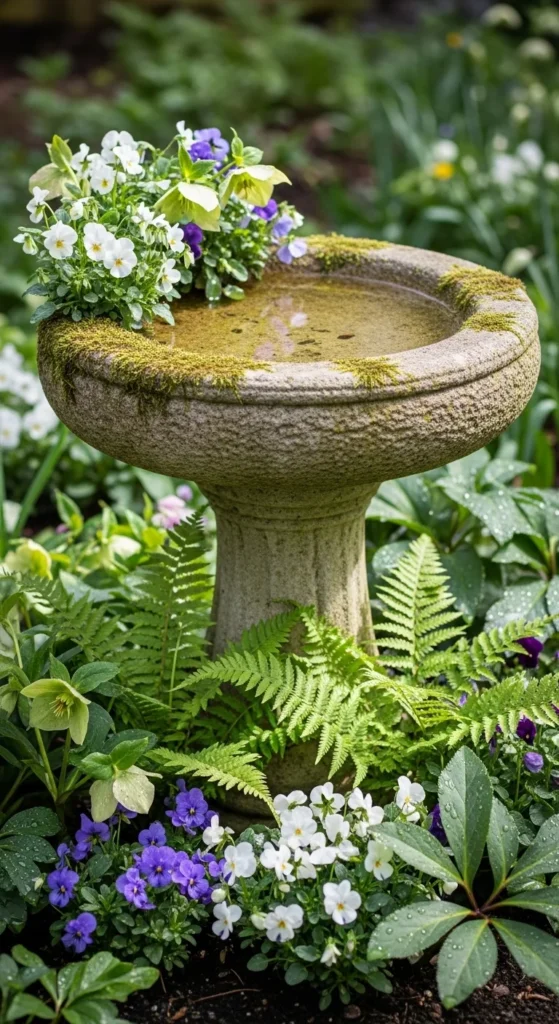 Stone Bird Bath Focal Points