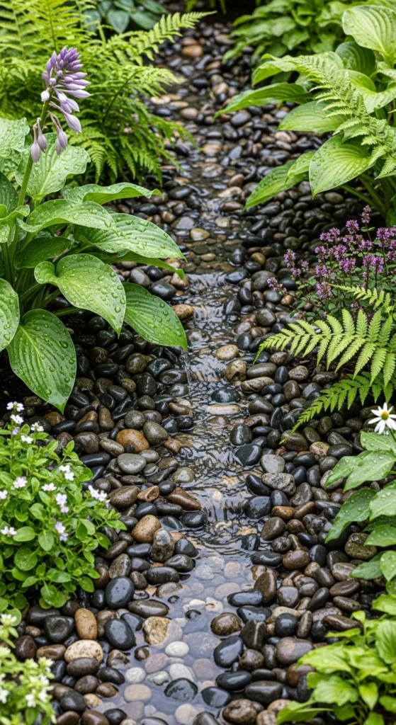Stone Mulch Around Plants