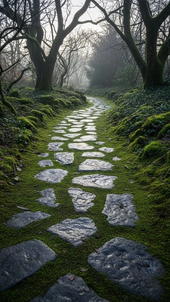 Stone Path Moss Garden
