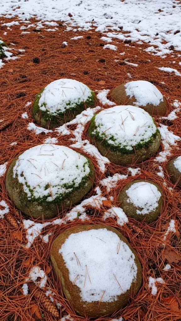 Stone and Pine Needle Beds