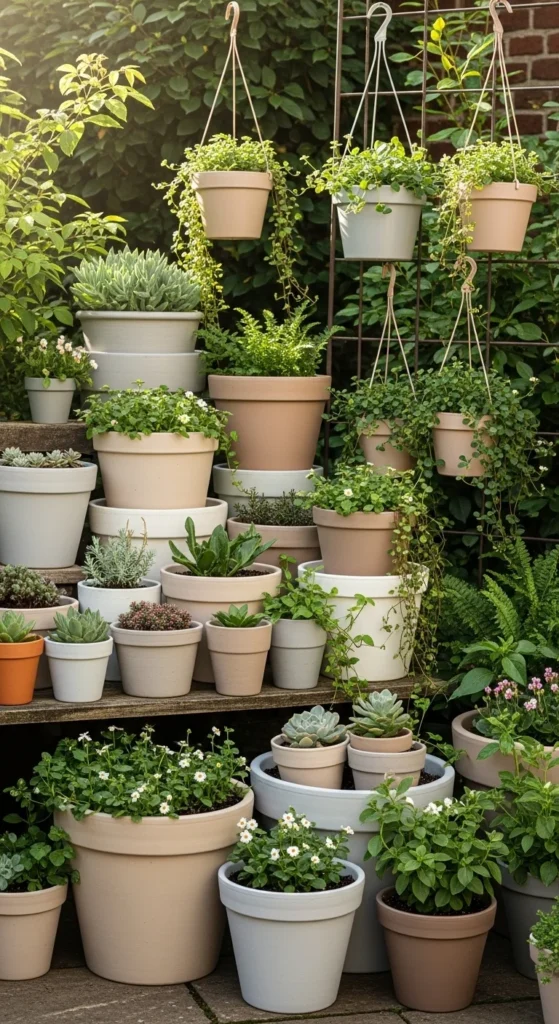 White Garden Fencing Accents