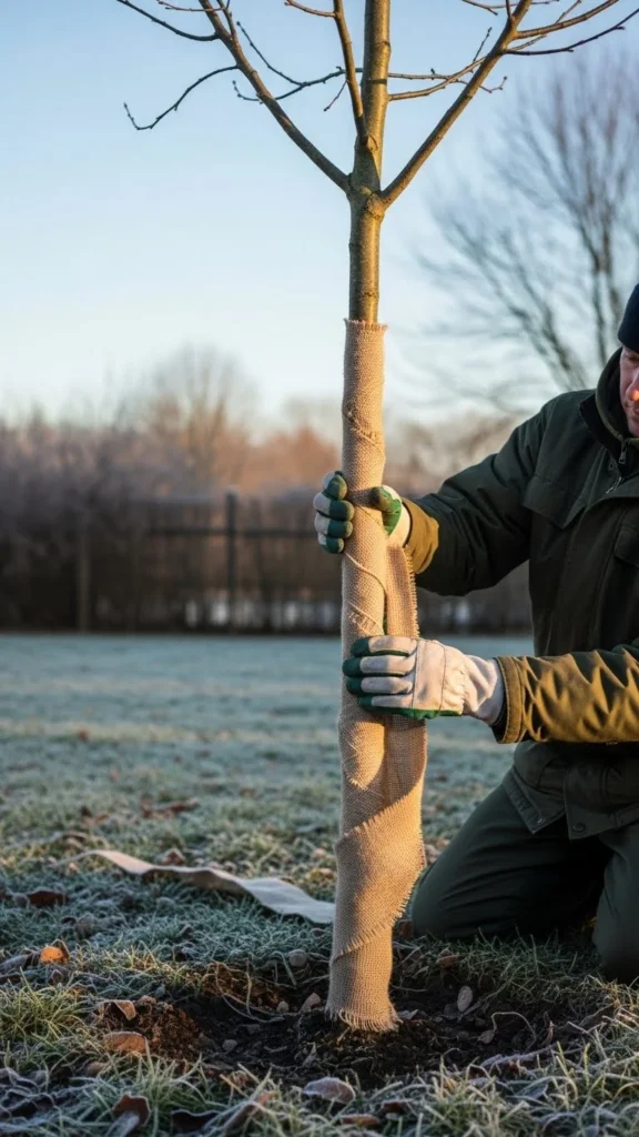 Use Tree Wrap to Shield the Trunk