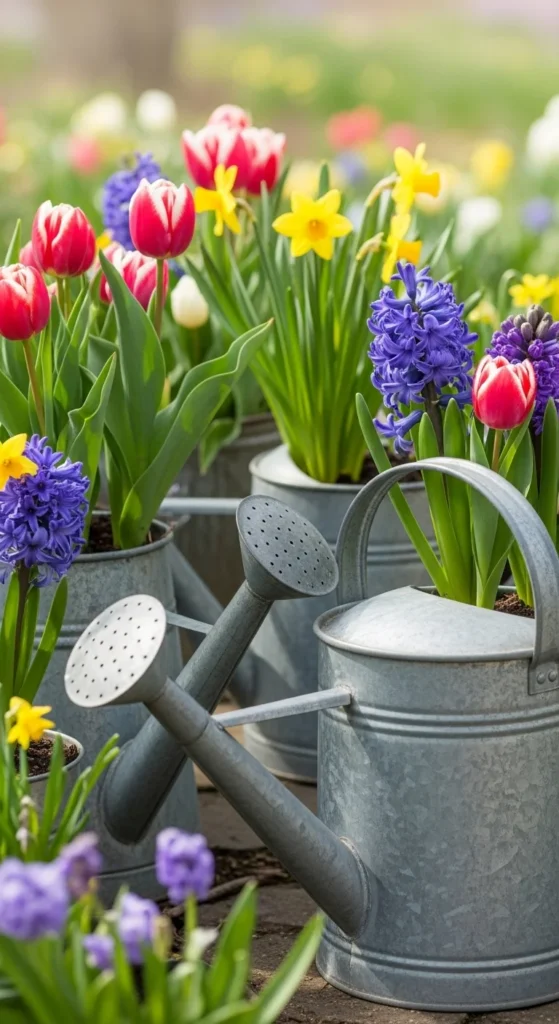 Vintage Watering Can Decor