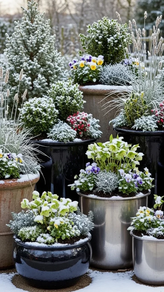 Winter Container Groupings