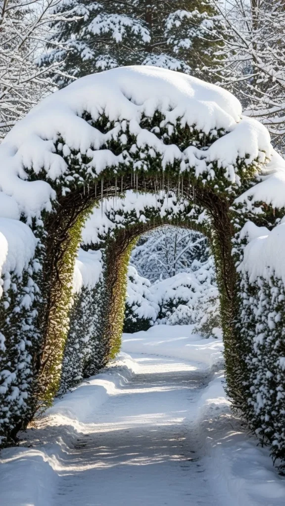Winter Shrub Tunnels