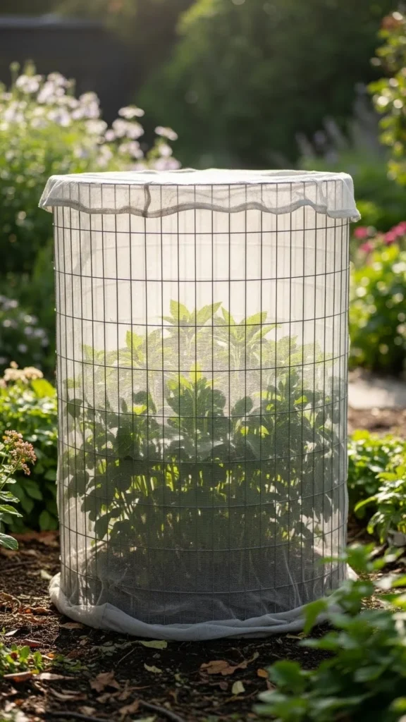 Wire Cage with Fabric Wrap