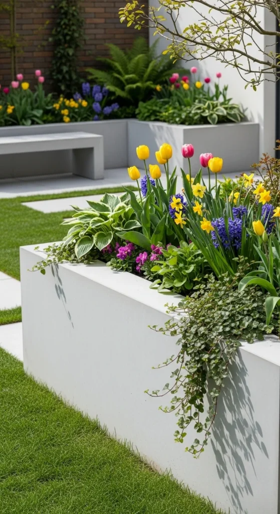 Built-In Planter Walls