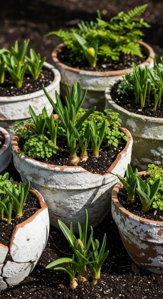 Clay Pots with Natural Patina