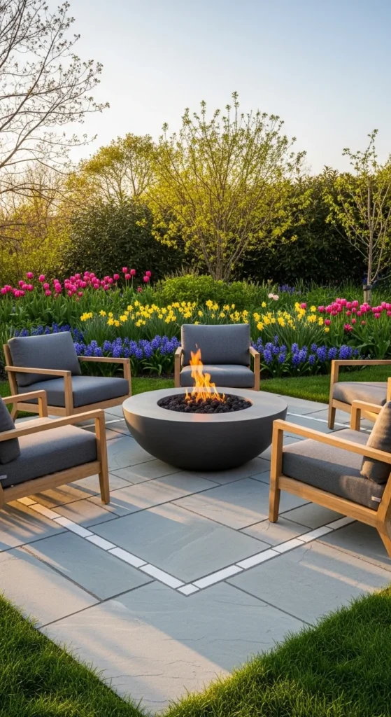 Compact Fire Pit Area