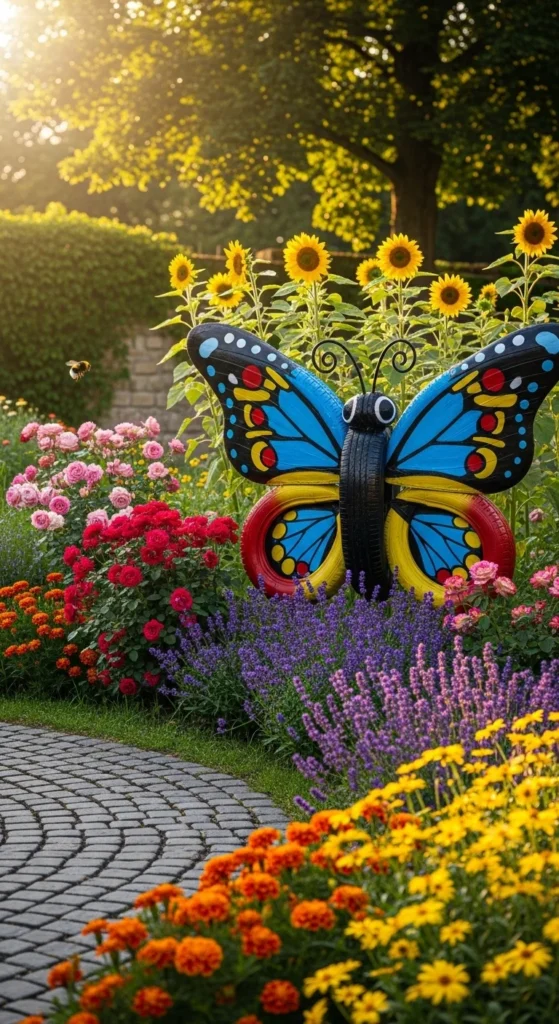 Create Tire Garden Art