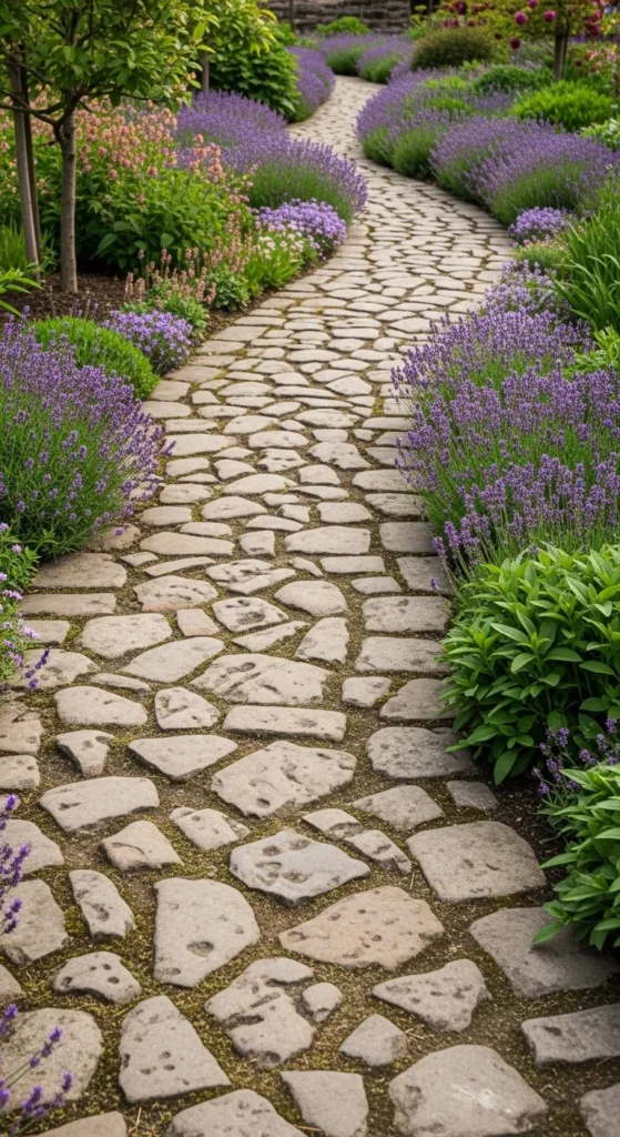 Curved Stone Garden Paths