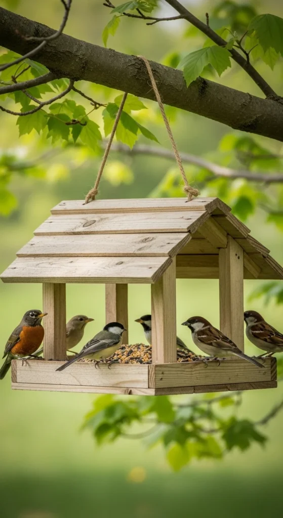 DIY Bird Feeder Garden