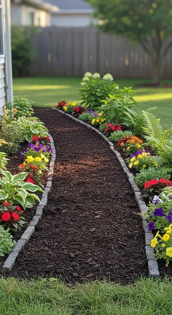 Garden Path with Mulch