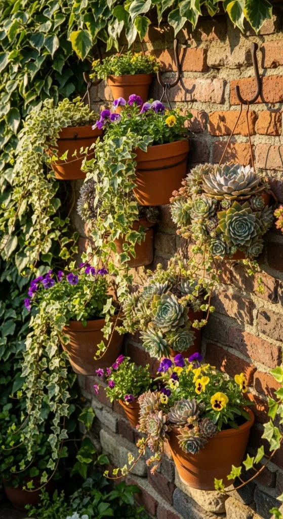Hang Planters at Varying Heights