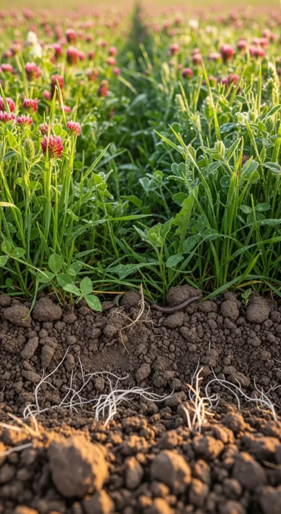 Keep Bare Soil Covered, Even Between Rows