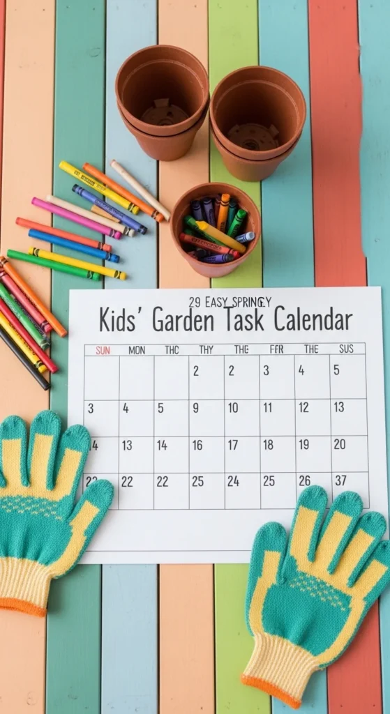 Kids’ Garden Task Calendar