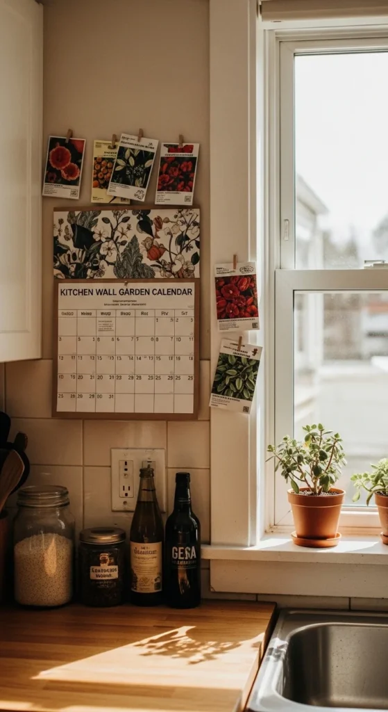 Kitchen Wall Garden Calendar