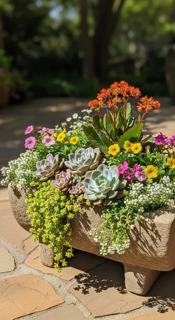 Making Stone Planters