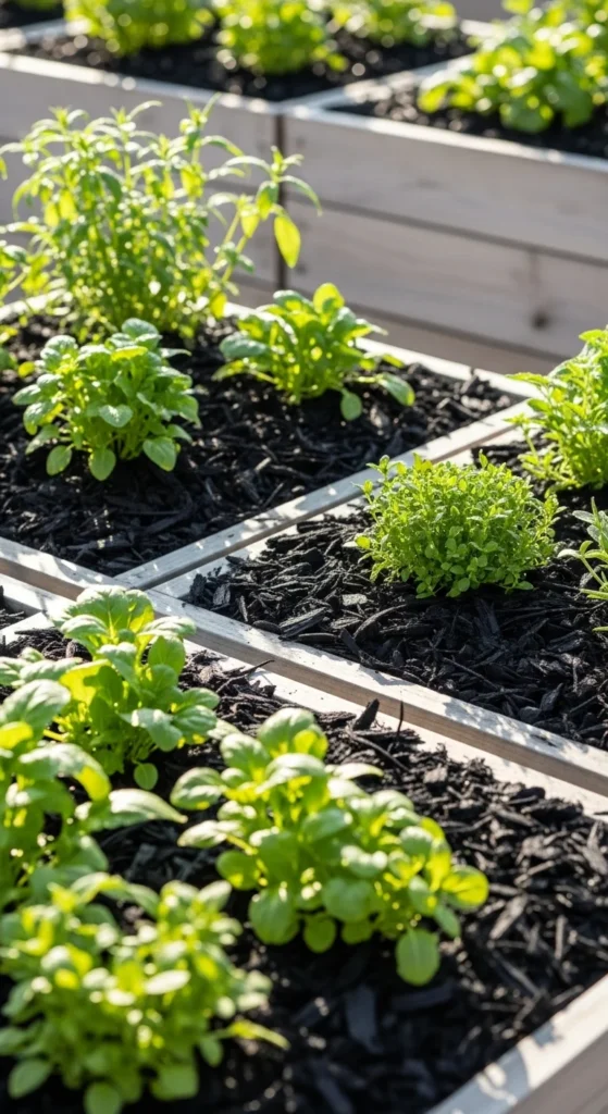 Mulched Garden Zones