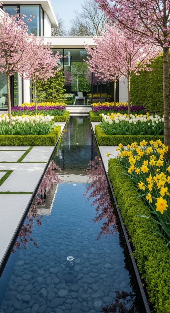 Narrow Reflective Pools