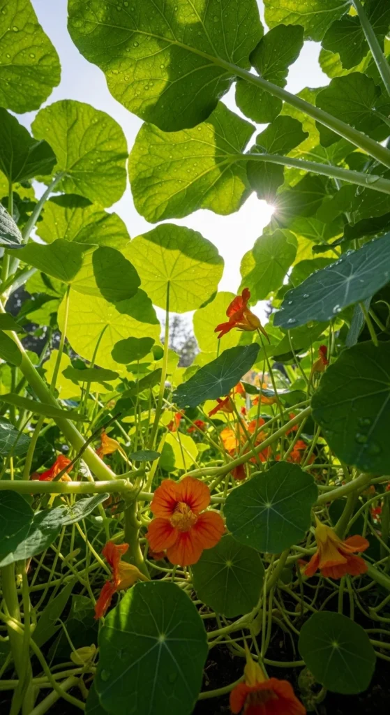 Nasturtiums as Ground Cover