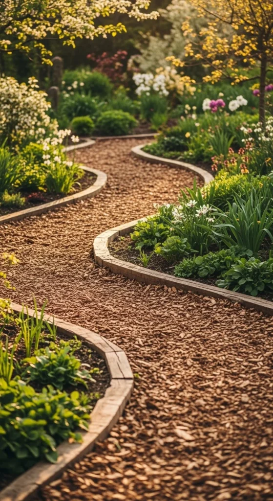 Natural Mulch Paths