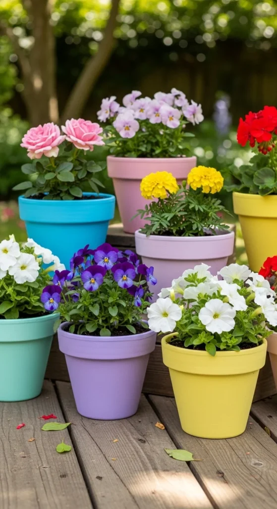 Painted Flower Pots