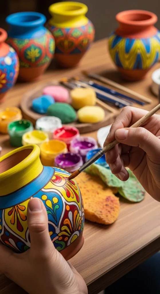 Painting Your Clay Pots