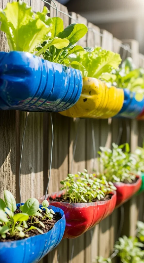 Recycled Bottle Planters