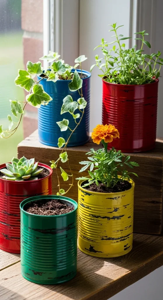 Recycled and Upcycled Garden Decorations