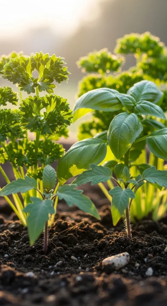 Rotate Herbs with Vegetables