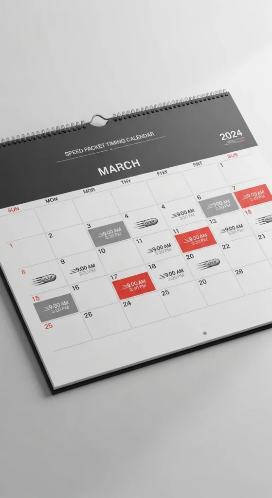 Seed Packet Timing Calendar