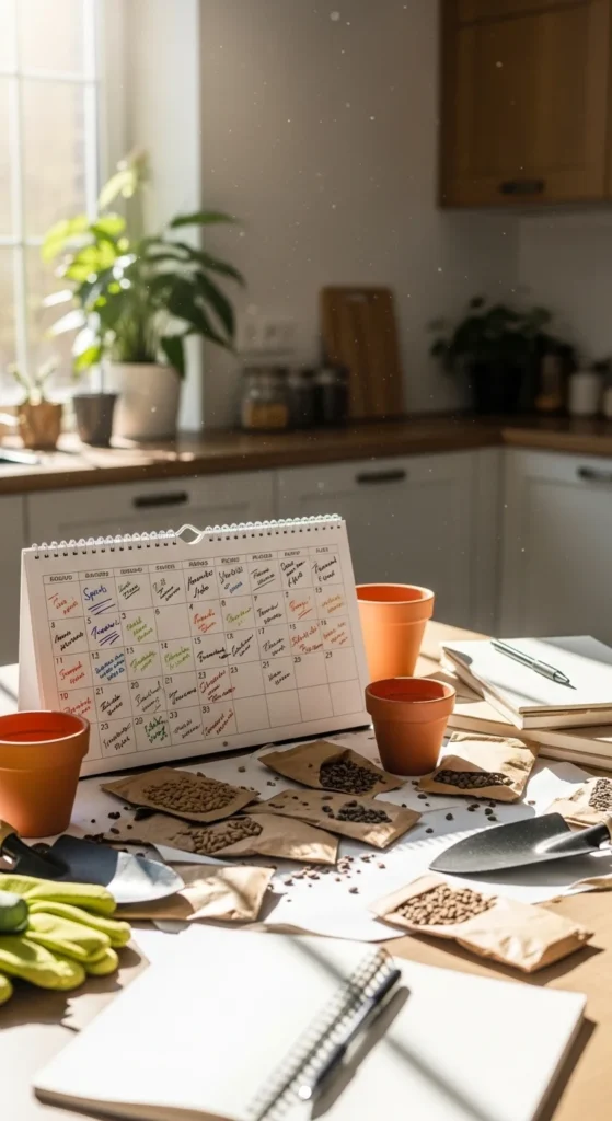 Spring Garden Planning Calendar