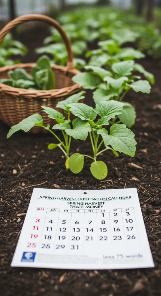 Spring Harvest Expectation Calendar