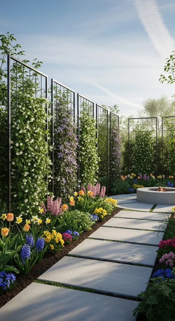 Straight-Line Trellis Panels