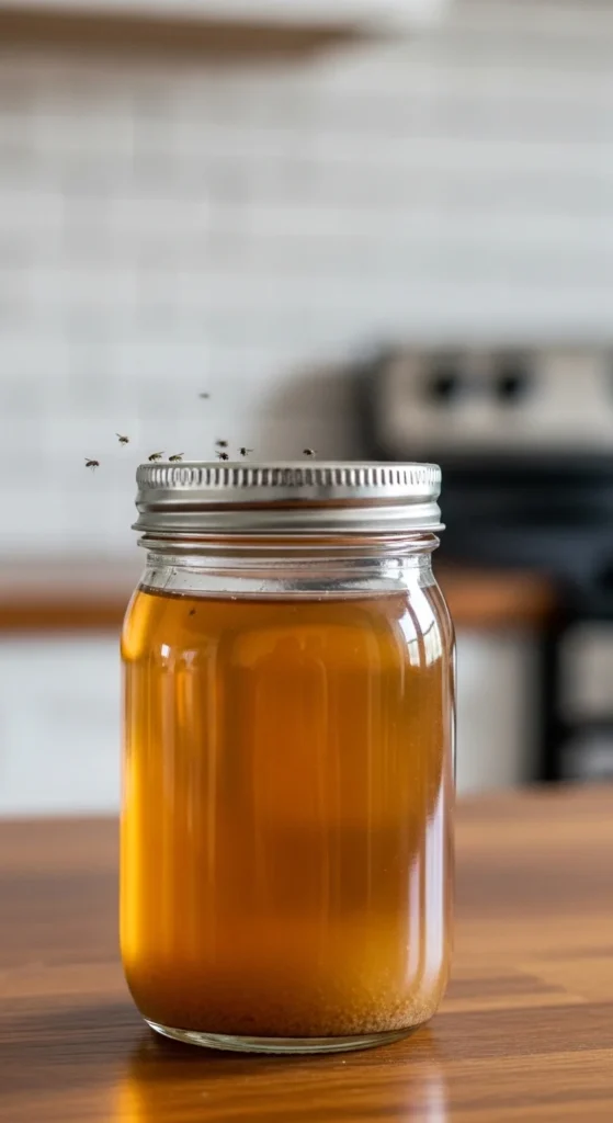 Trap Fruit Flies with Vinegar
