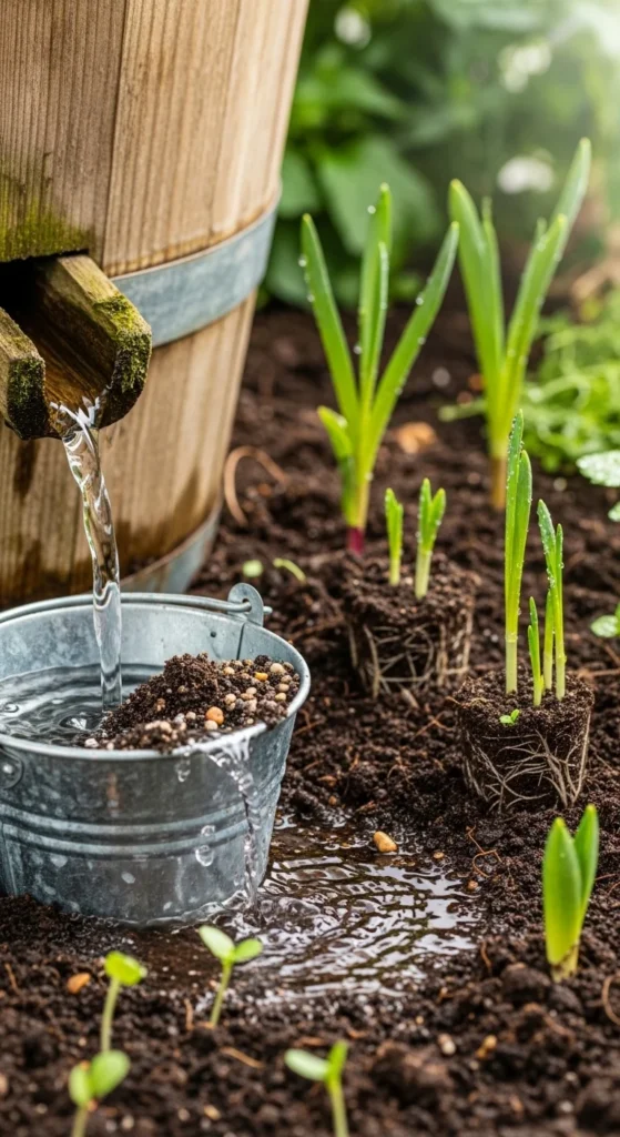 Use Rain Barrels or Buckets to Catch Free Wate