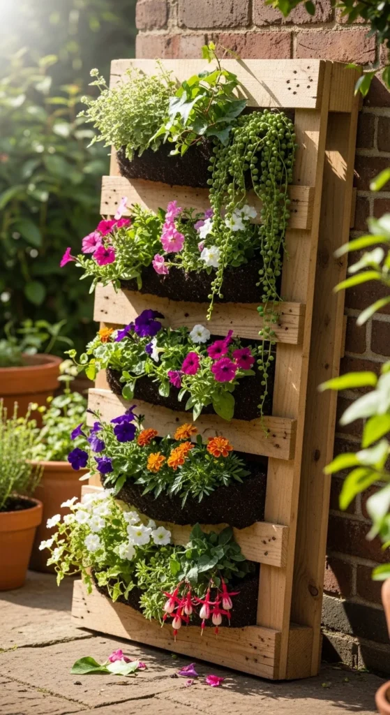 Vertical Pallet Garden