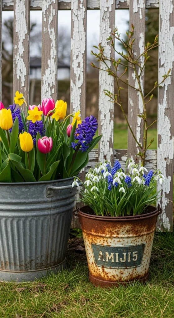 Vintage Containers for Flowers