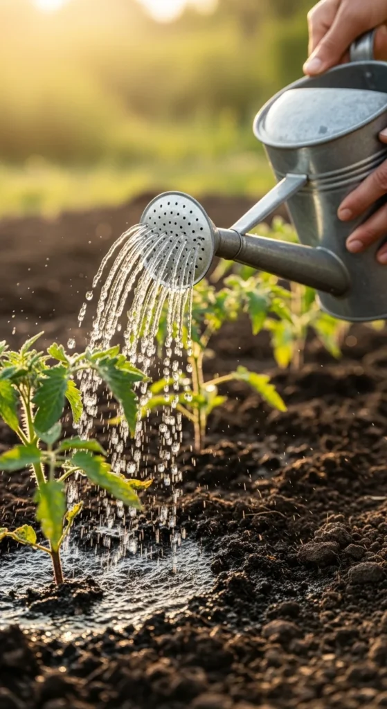 Water Plants at the Base