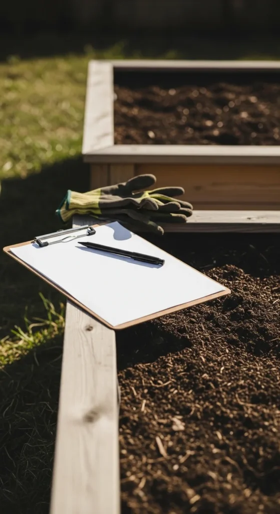 Weekly Raised Bed Planning Calendar