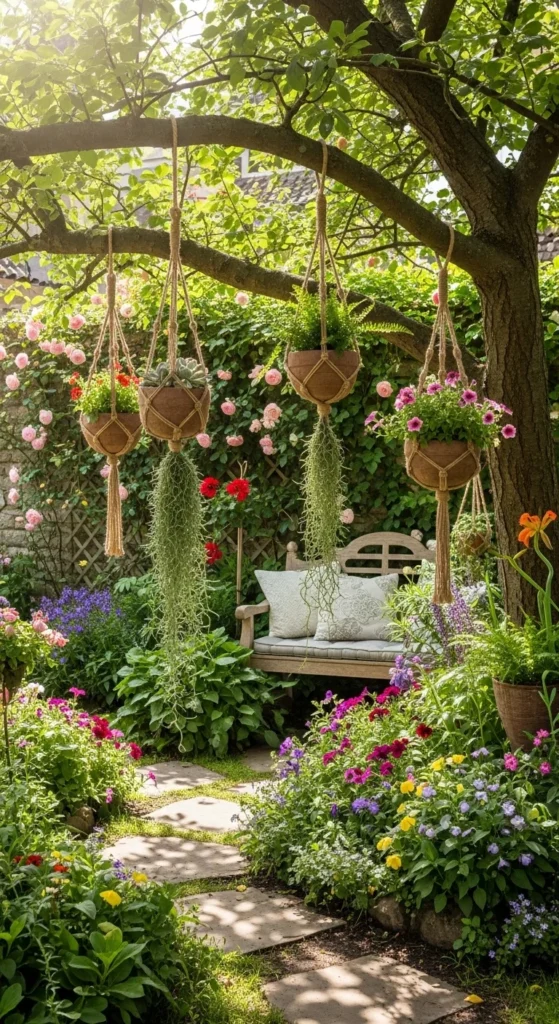 how to make garden decor with rope
