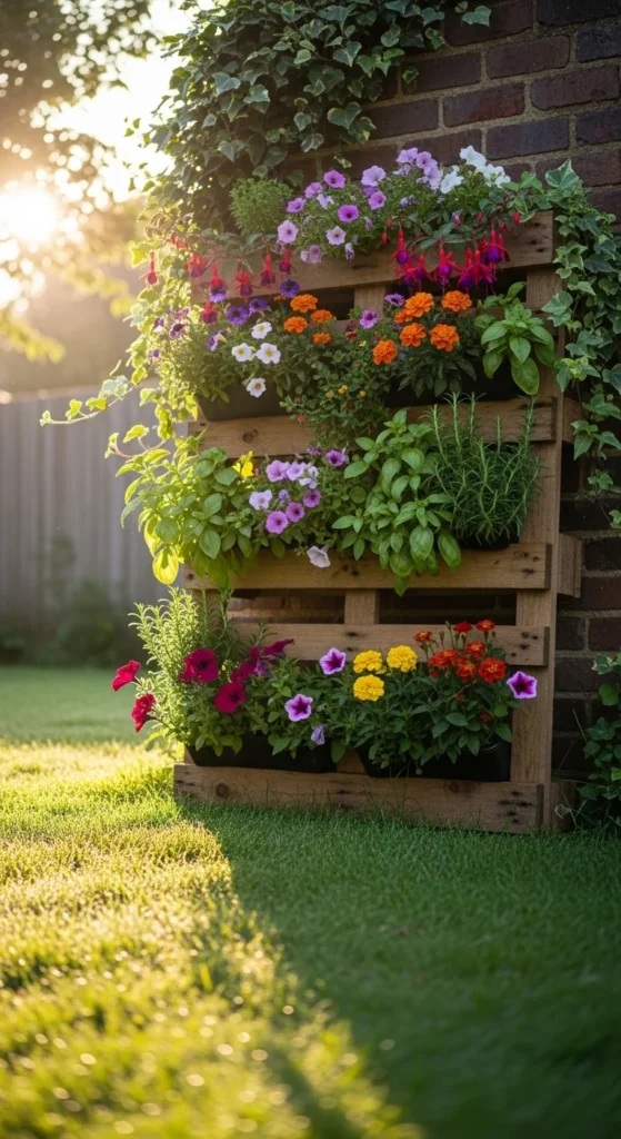 how to make garden decor with pallets