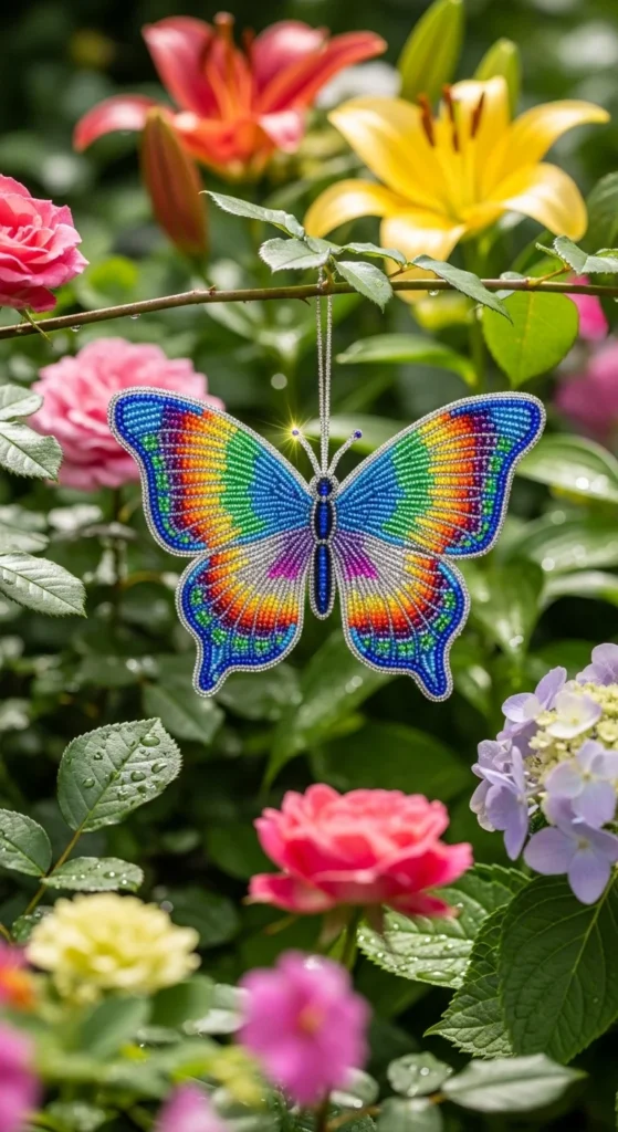 Bead Butterfly Garden Decorations