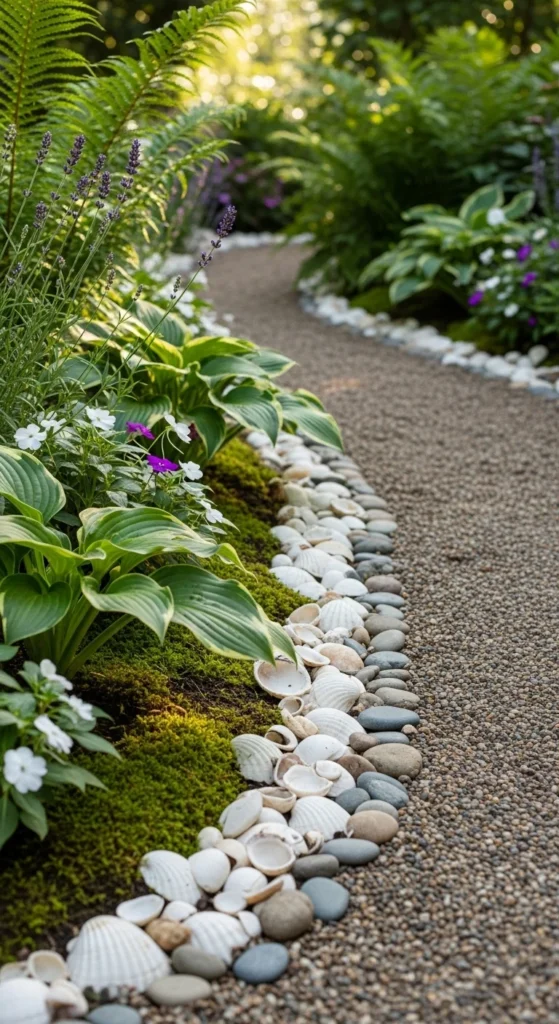 Build a Shell Border or Path Accent