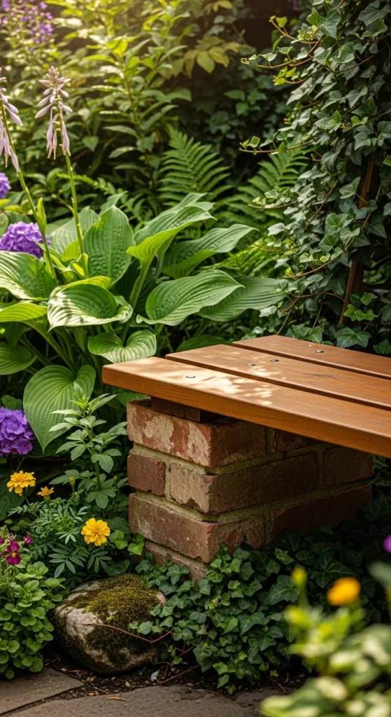 Create a Brick Garden Bench