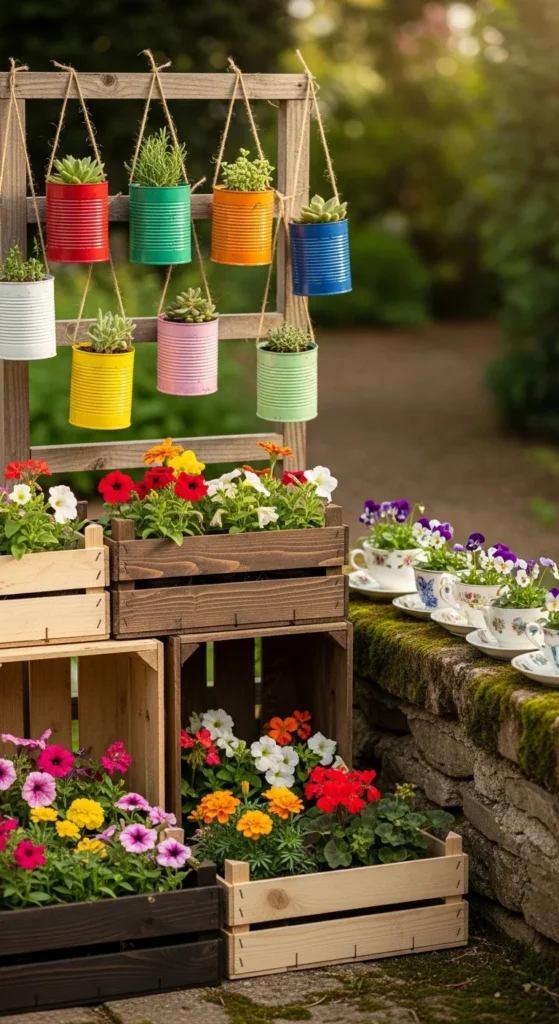 DIY Planters and Flower Displays